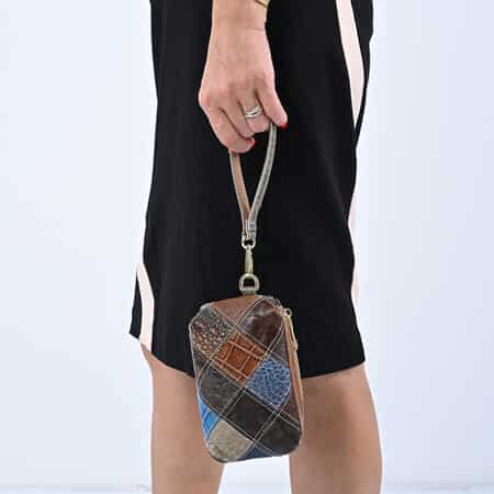 Argyle Embossed Tote Bag Double Handle With Bag Charm