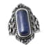 Lapis Lazuli Solitaire Ring in Stainless Steel (Size 9.0) 6.60 ctw image number 0