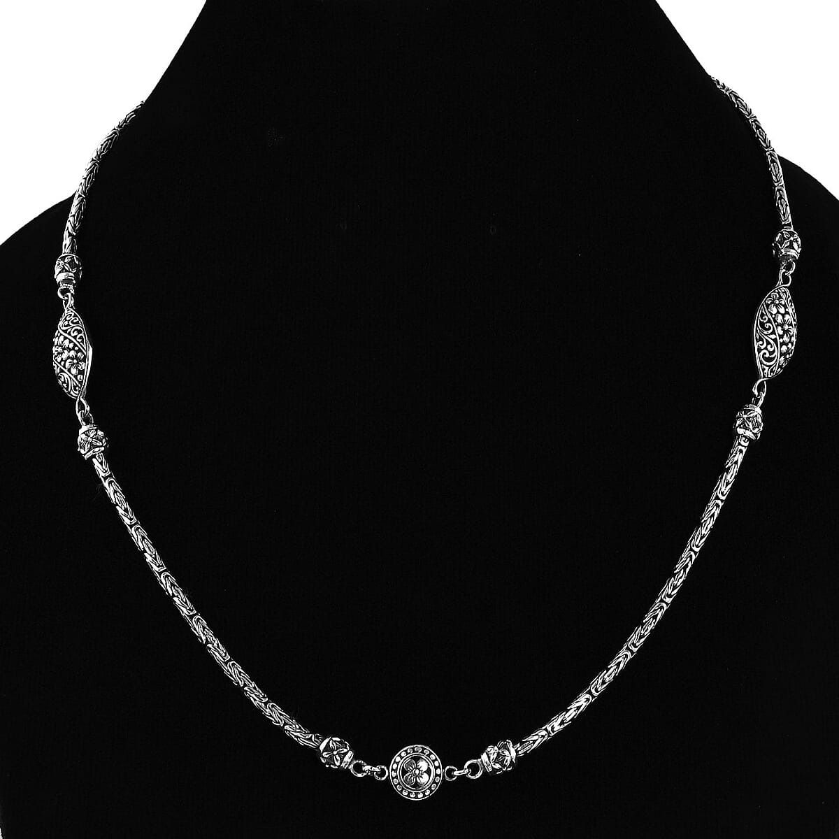 Bali Legacy Sterling Silver Necklace 20 Inches 30.25 Grams image number 2