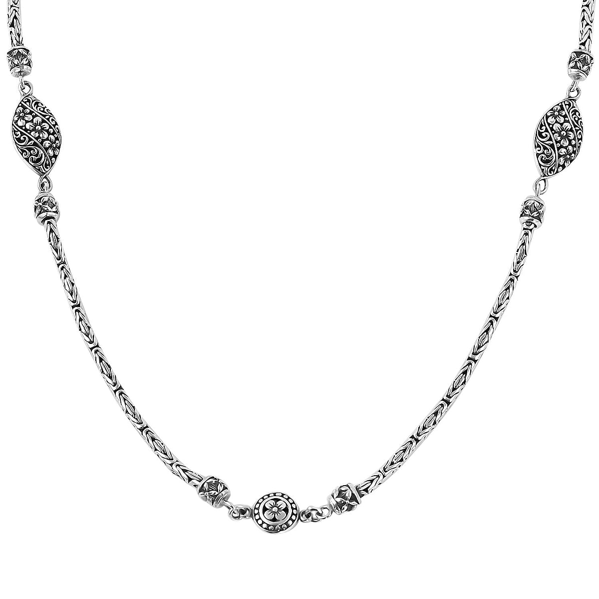 Bali Legacy Sterling Silver Necklace 20 Inches 30.25 Grams image number 3