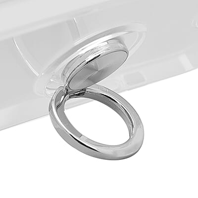 Transparent iPhone 13 Case with 360 Degree Adjustable Ring Holder