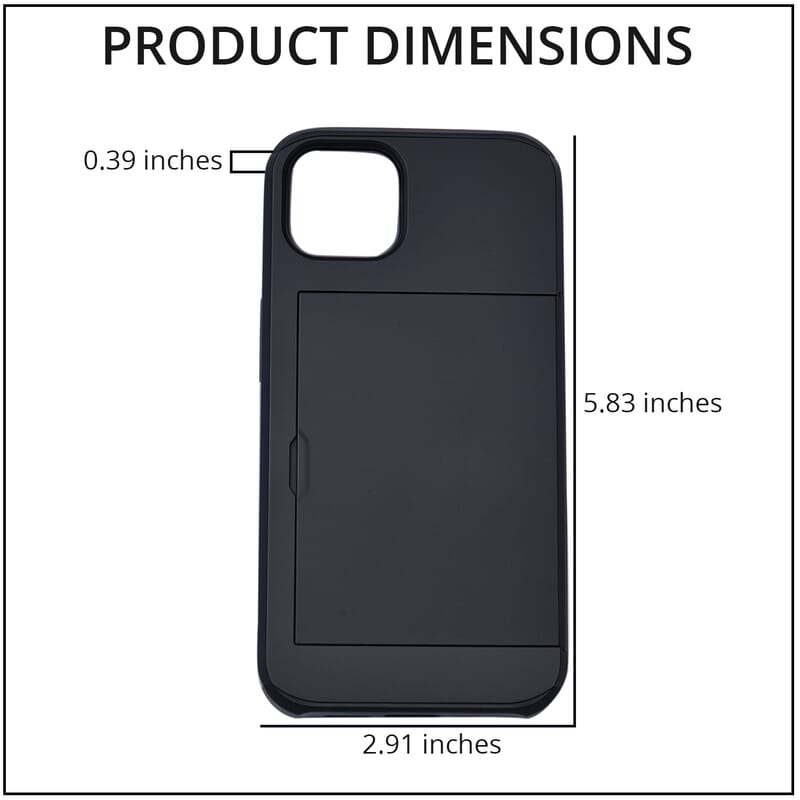 Closeout IPhone 13 Case with Sliding Card Slot