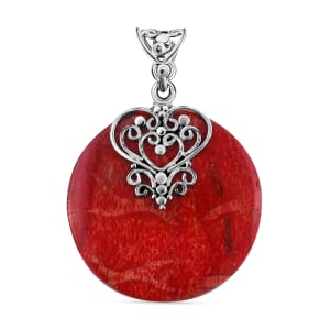 Sponge Coral Pendant in Sterling Silver