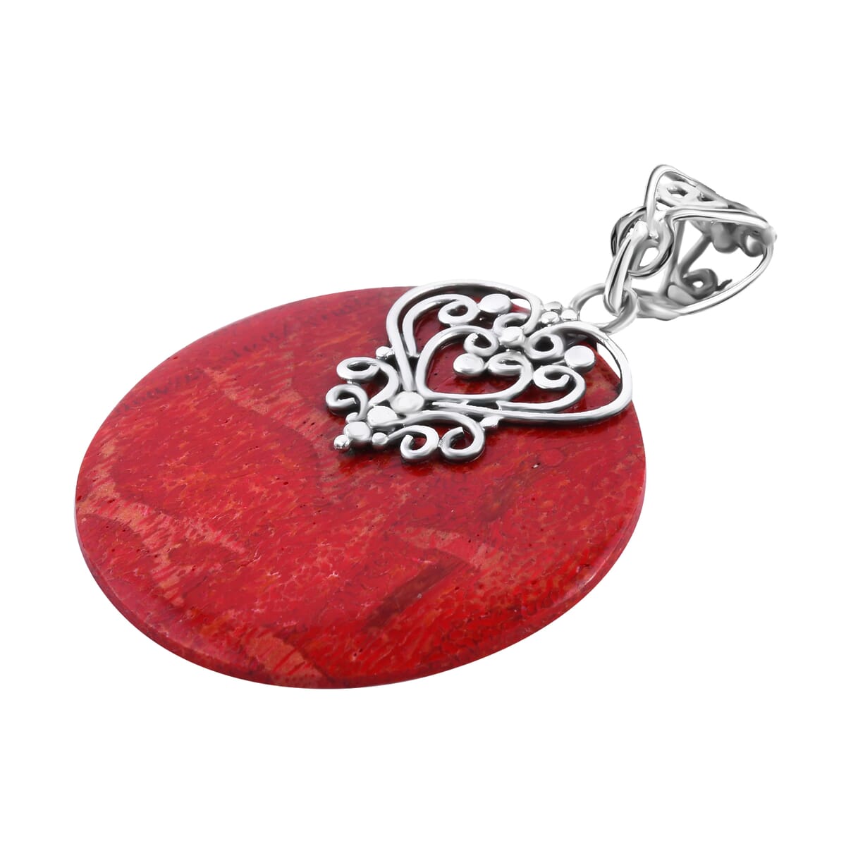 Sponge Coral Pendant in Sterling Silver image number 2