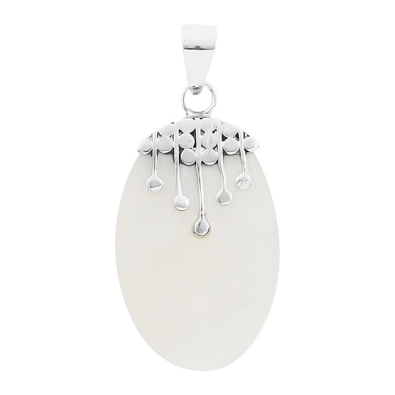 Mother Of Pearl Pendant in Sterling Silver