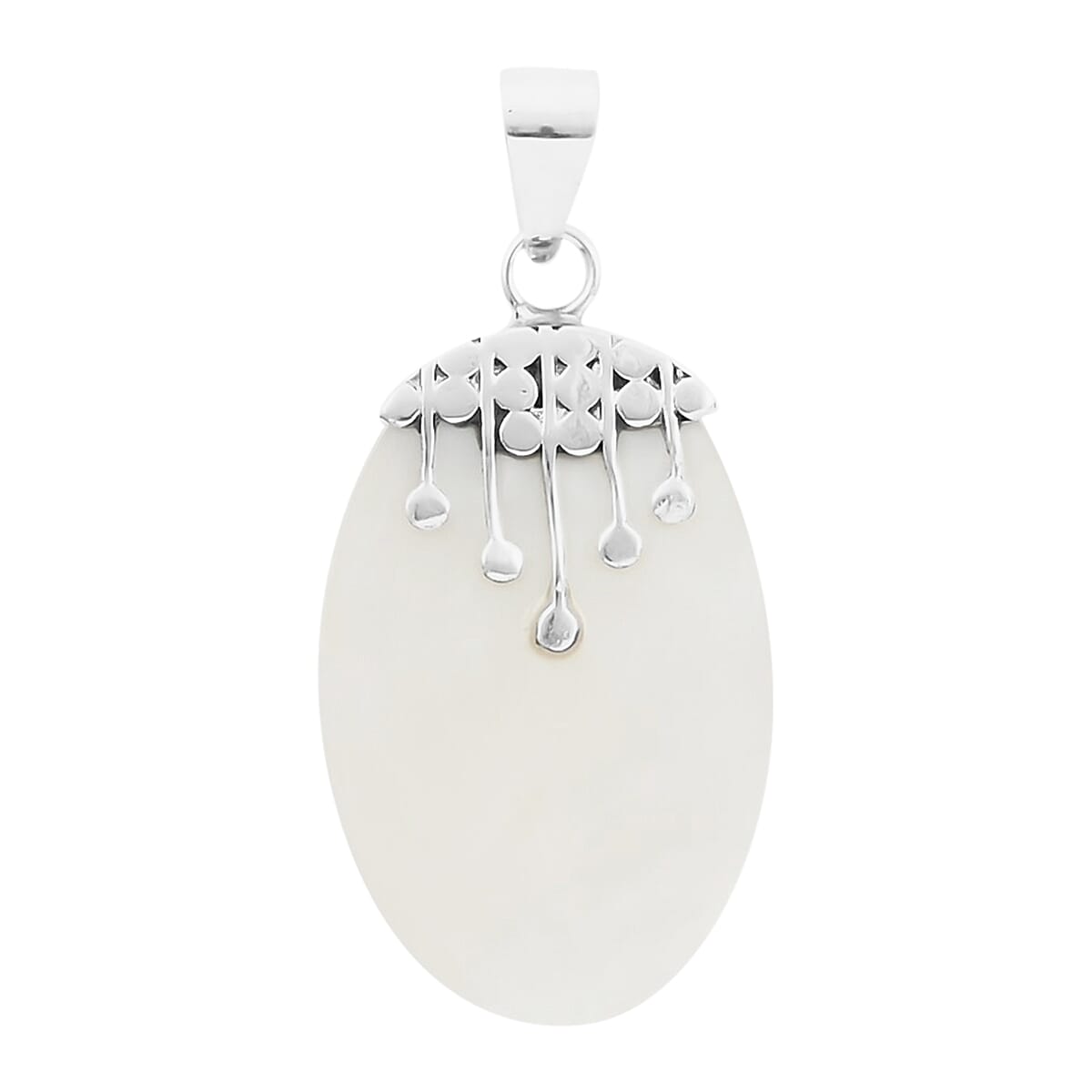 Mother Of Pearl Pendant in Sterling Silver image number 0