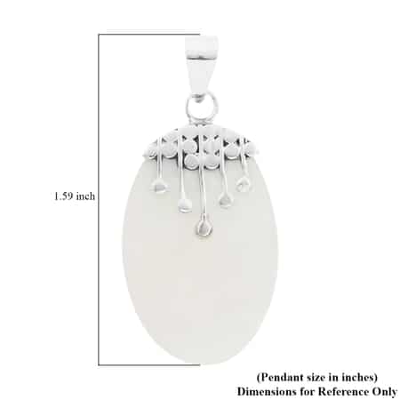 Mother Of Pearl Pendant in Sterling Silver image number 3