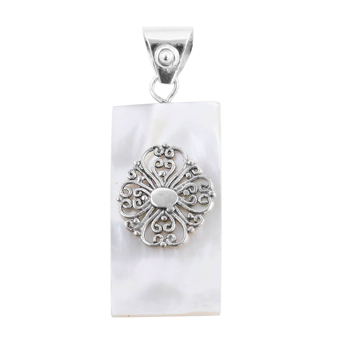 Mother Of Pearl Pendant in Sterling Silver image number 0
