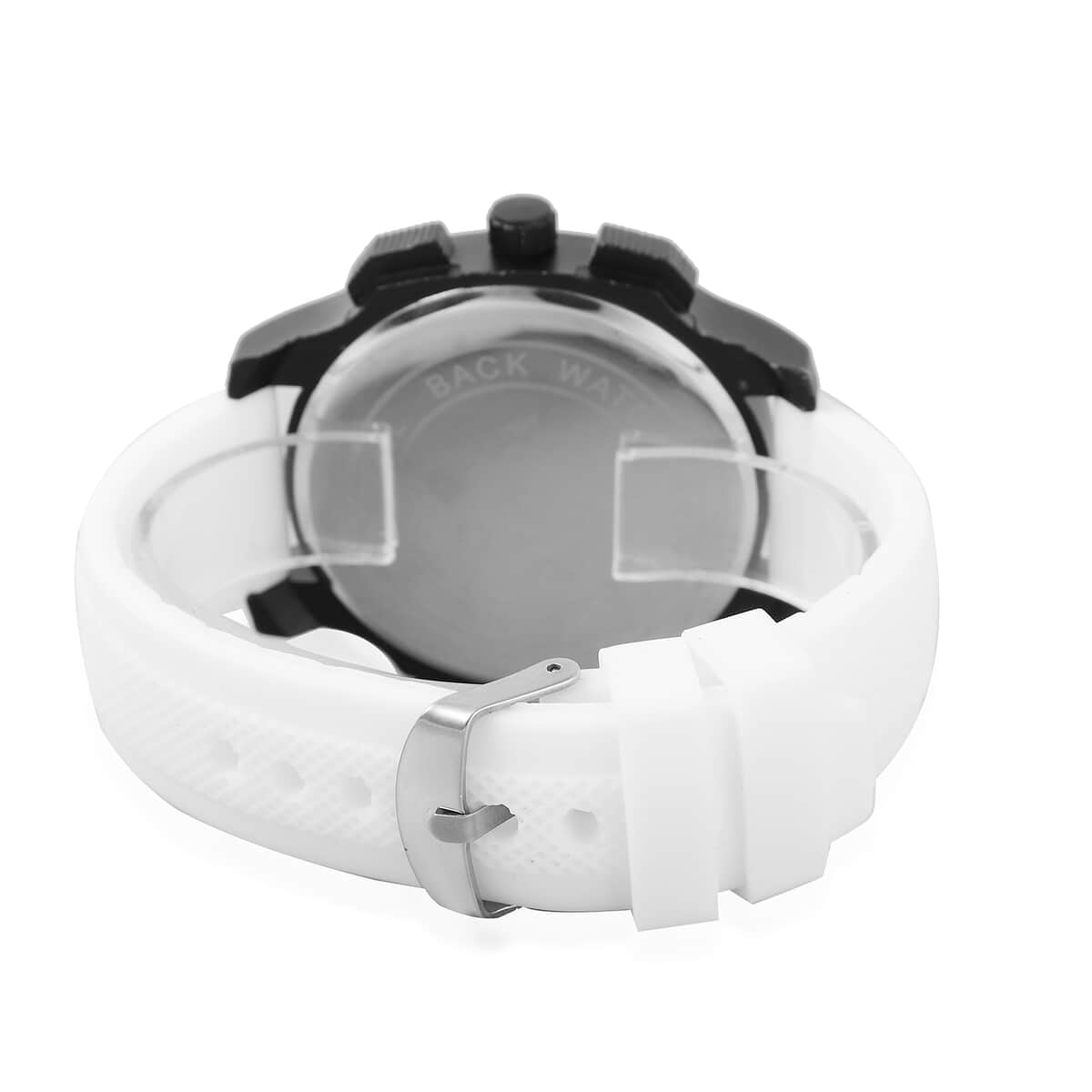 Strada Japanese Movement Watch with White Silicone Strap (53mm) image number 5