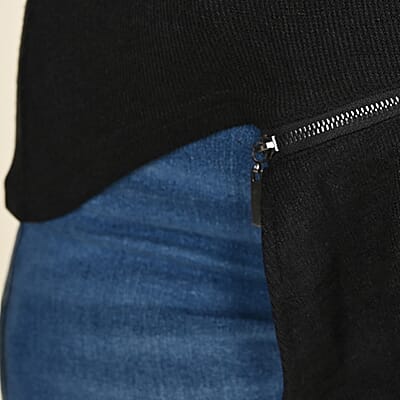 Tamsy Black Turtleneck Sweater - (S)