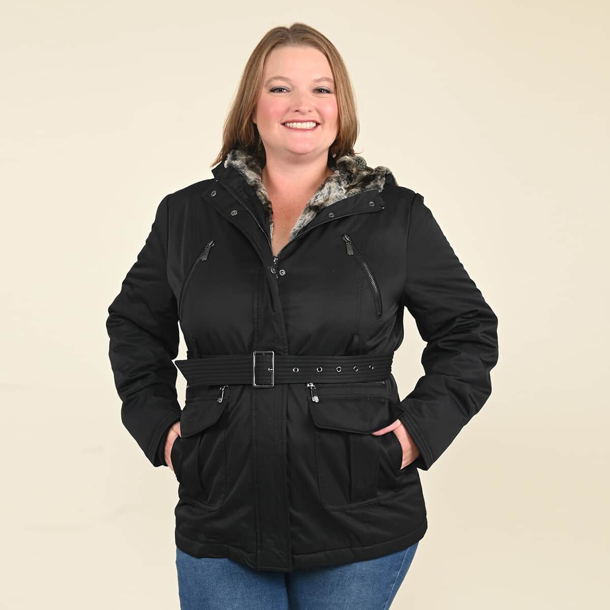 TAMSY Black Belted Coat - (S) image number 0