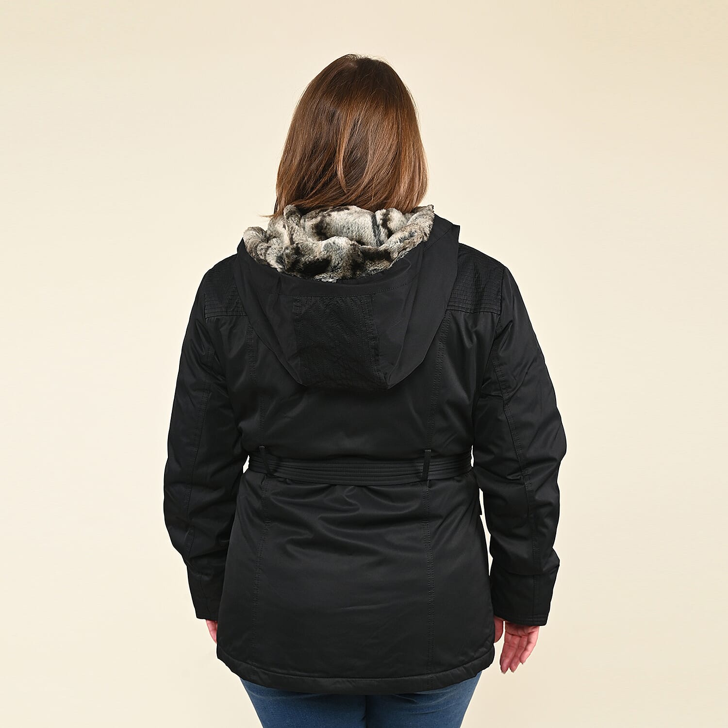 Tamsy Black Belted Coat - (S)