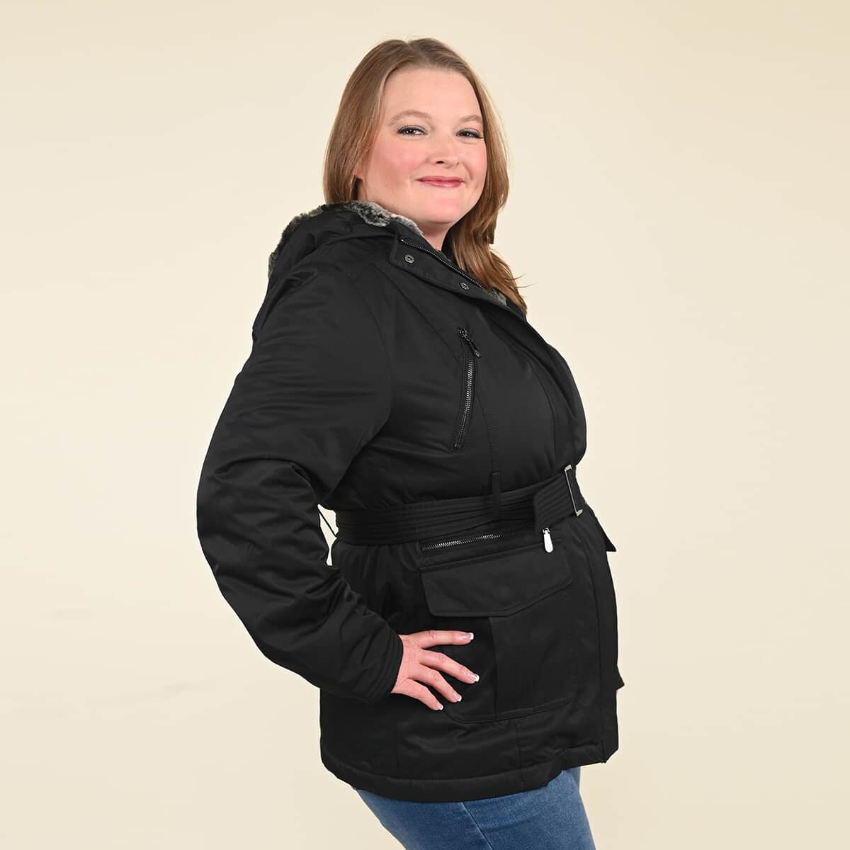 TAMSY Black Belted Coat - (S) image number 2