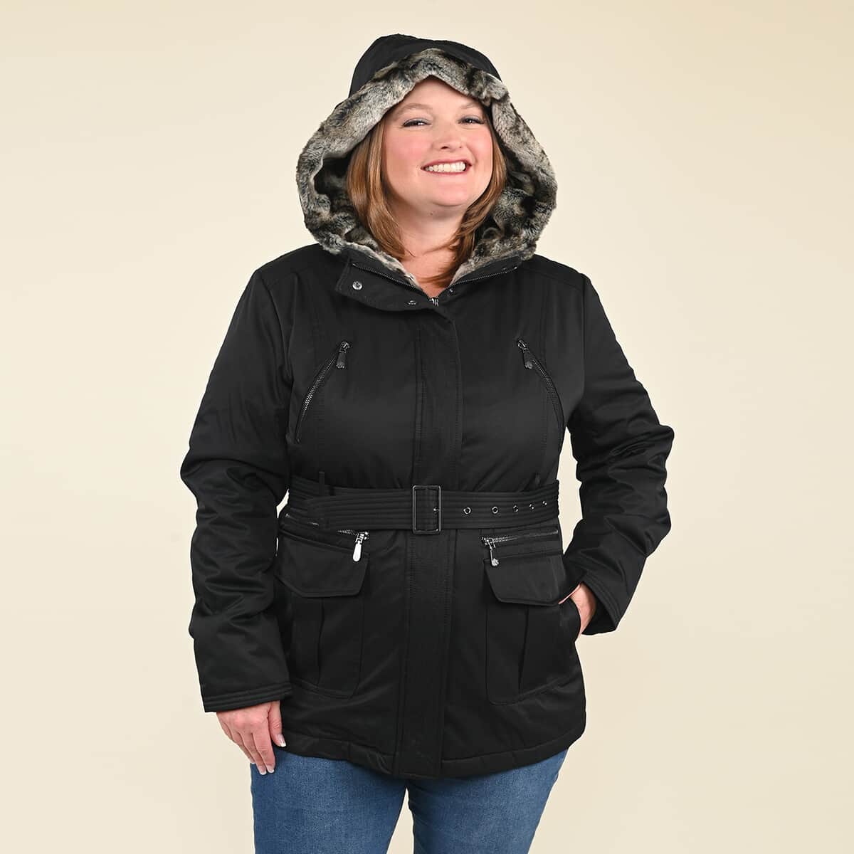 TAMSY Black Belted Coat - (S) image number 3