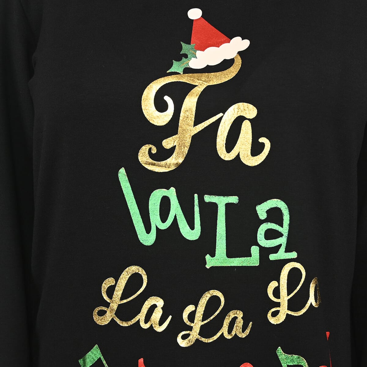 Tamsy Black Christmas Sweater - (M) , Ladies Long Sleeve Sweater , Christmas Sweatshirt , Cute Sweaters , Women Sweater image number 3