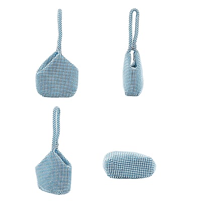 Blue Sparkle and Glitter Triangle Purse with Zipper Closure