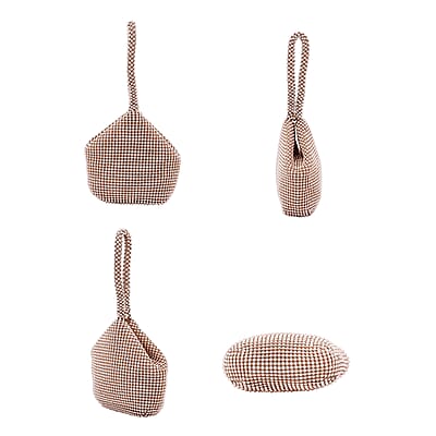 Rose Gold Sparkle and Glitter Triangle Purse with Zipper Closure