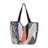 Multi Color Splice Patchwork Printed Pattern Tote Bag (17.5"x6"x13.5") with Handle Drop image number 0