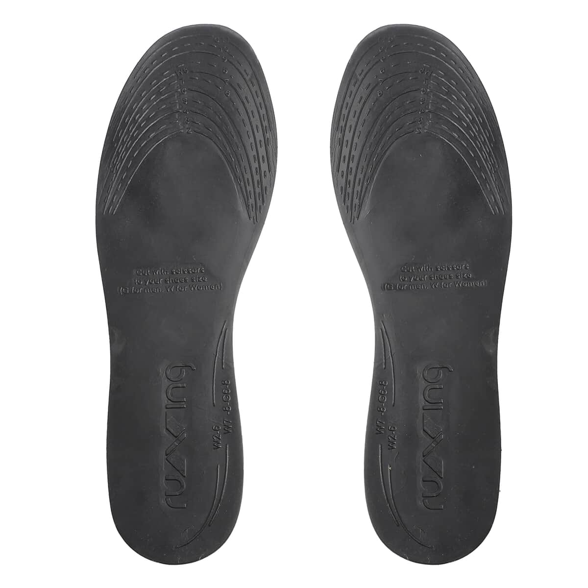 Pair of Gray and Green Shungite Infused Gel Insoles (Uses Gel Polymer) image number 4