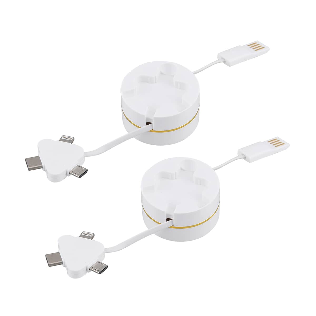 Buy Homesmart White 3-in-1 Retractable Charging Cable Box - Set of