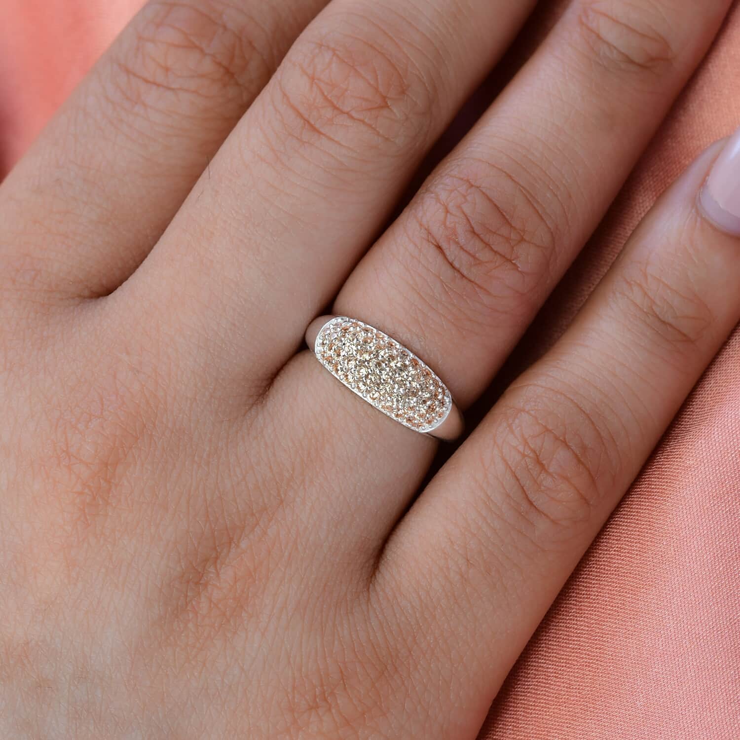 Isa pave hot sale diamond ring