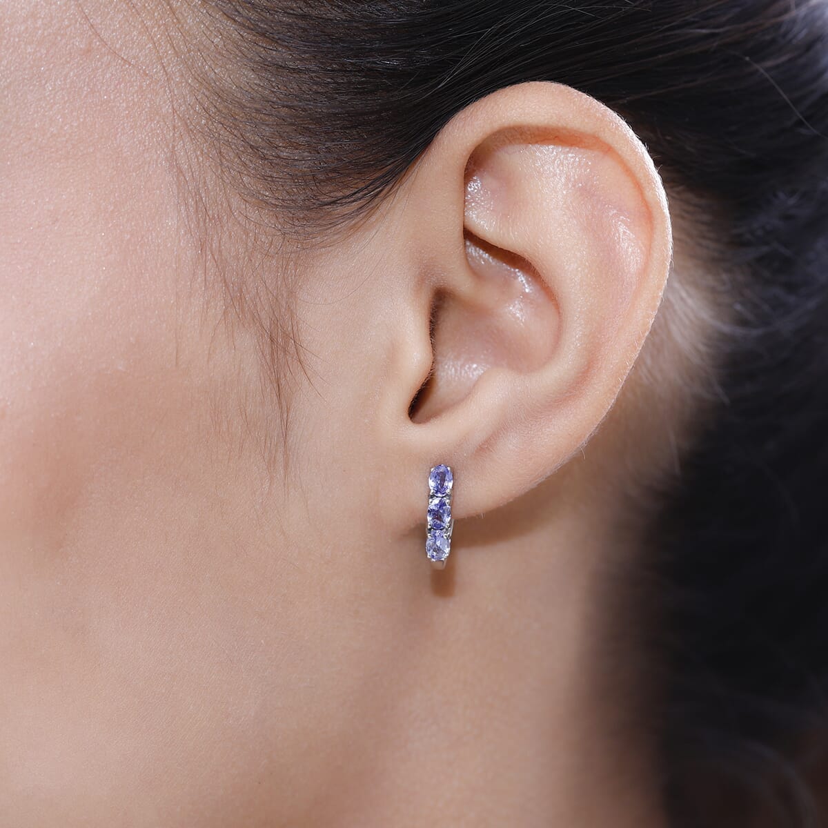 Sterling Silver Tanzanite Earrings