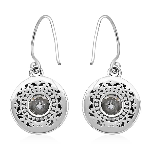 Bali Legacy Moissanite Dangle Earrings in Sterling Silver 3.60 ctw