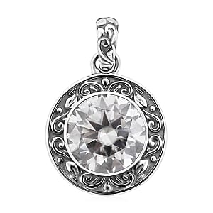 Bali Legacy Moissanite Pendant in Sterling Silver 4.60 ctw