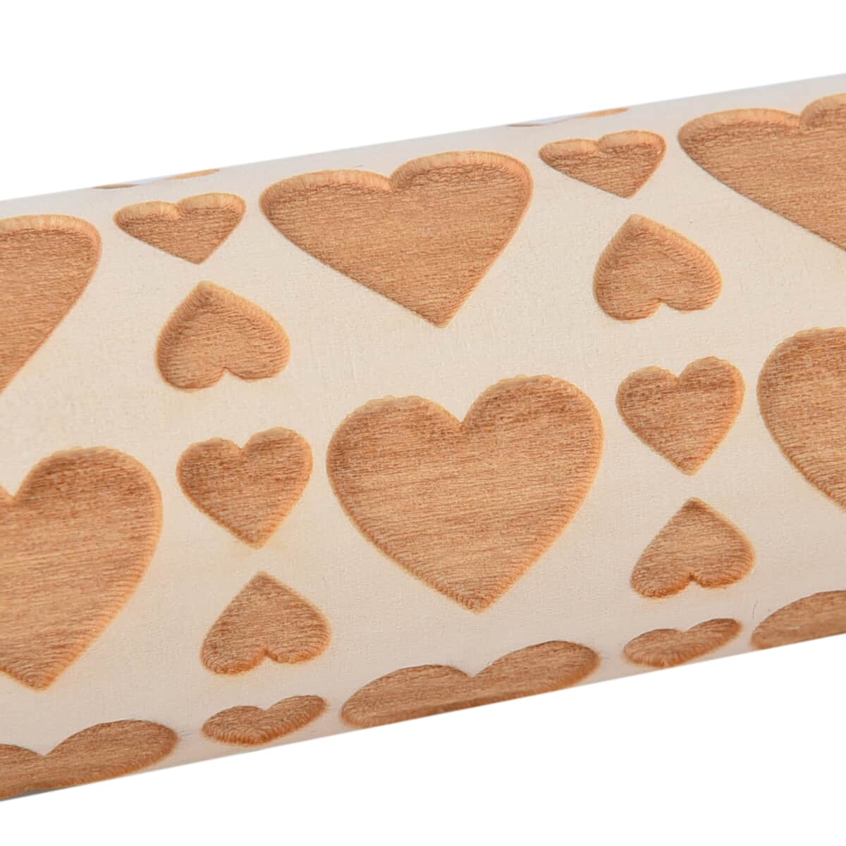 "rolling pin (heart) Material: wood Size:35x4.5cm cm/13.78x1.77 inch Weight: 180g Colour: wood" image number 5