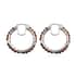 KARIS Multi Gemstone Hoop Earrings in Platinum Bond 15.85 ctw image number 3