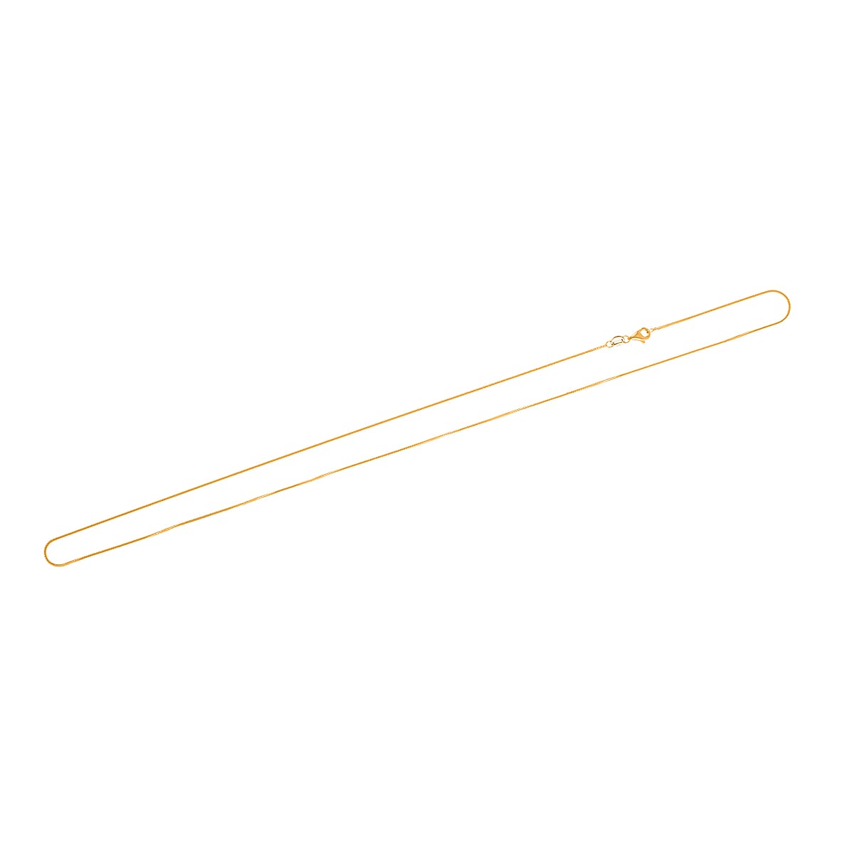 22K Yellow Gold Spiga Chain Necklace 22 Inches 2 Grams image number 2