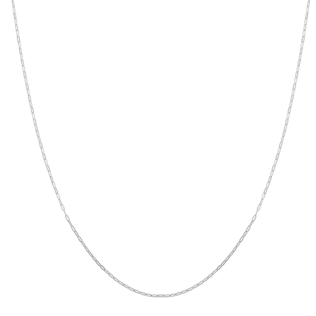 950 Platinum Flat Paper Clip Men's Chain Necklace 22 Inches 2.65 Grams image number 1