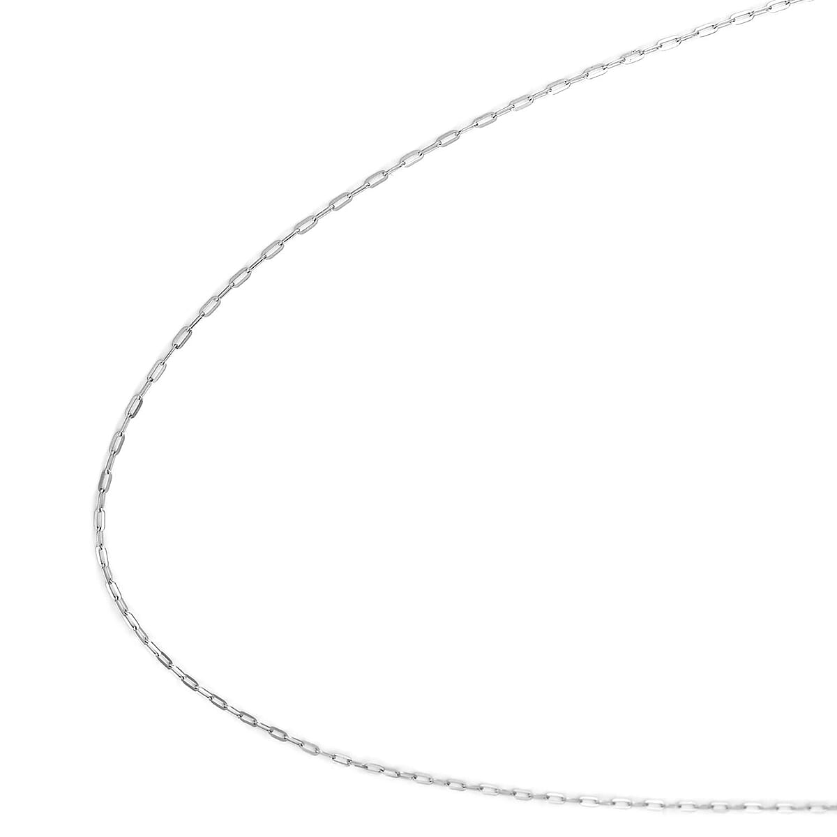 950 Platinum Flat Paper Clip Men's Chain Necklace 22 Inches 2.65 Grams image number 2