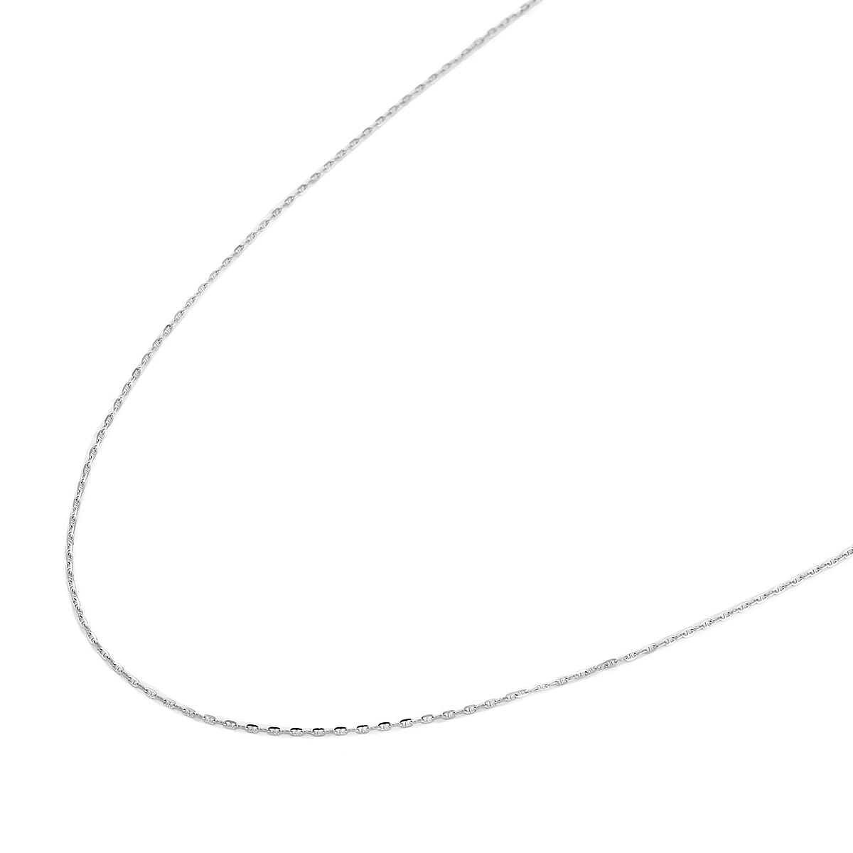 950 Platinum Mariner Link Men's Chain Necklace (22 Inches) 2.75 Grams image number 2