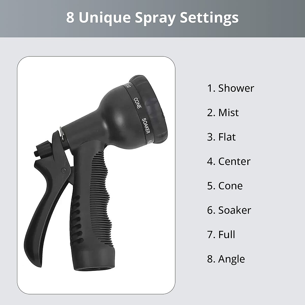 100 Ft Garden Hose with Nozzle image number 2