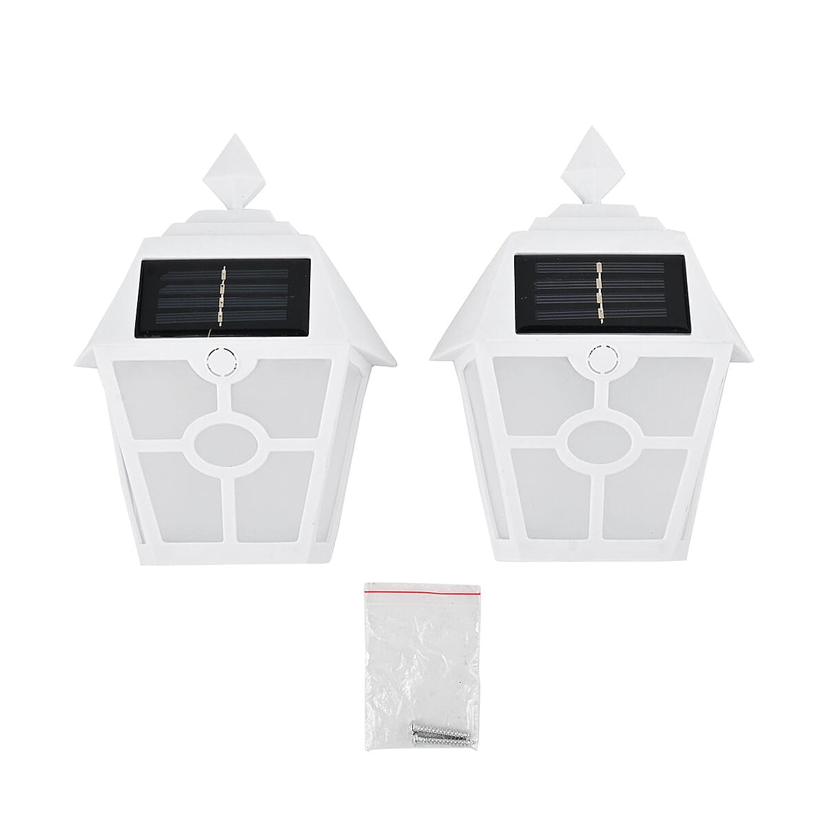 So Grand Set of Mounted Solar Lights -White image number 0