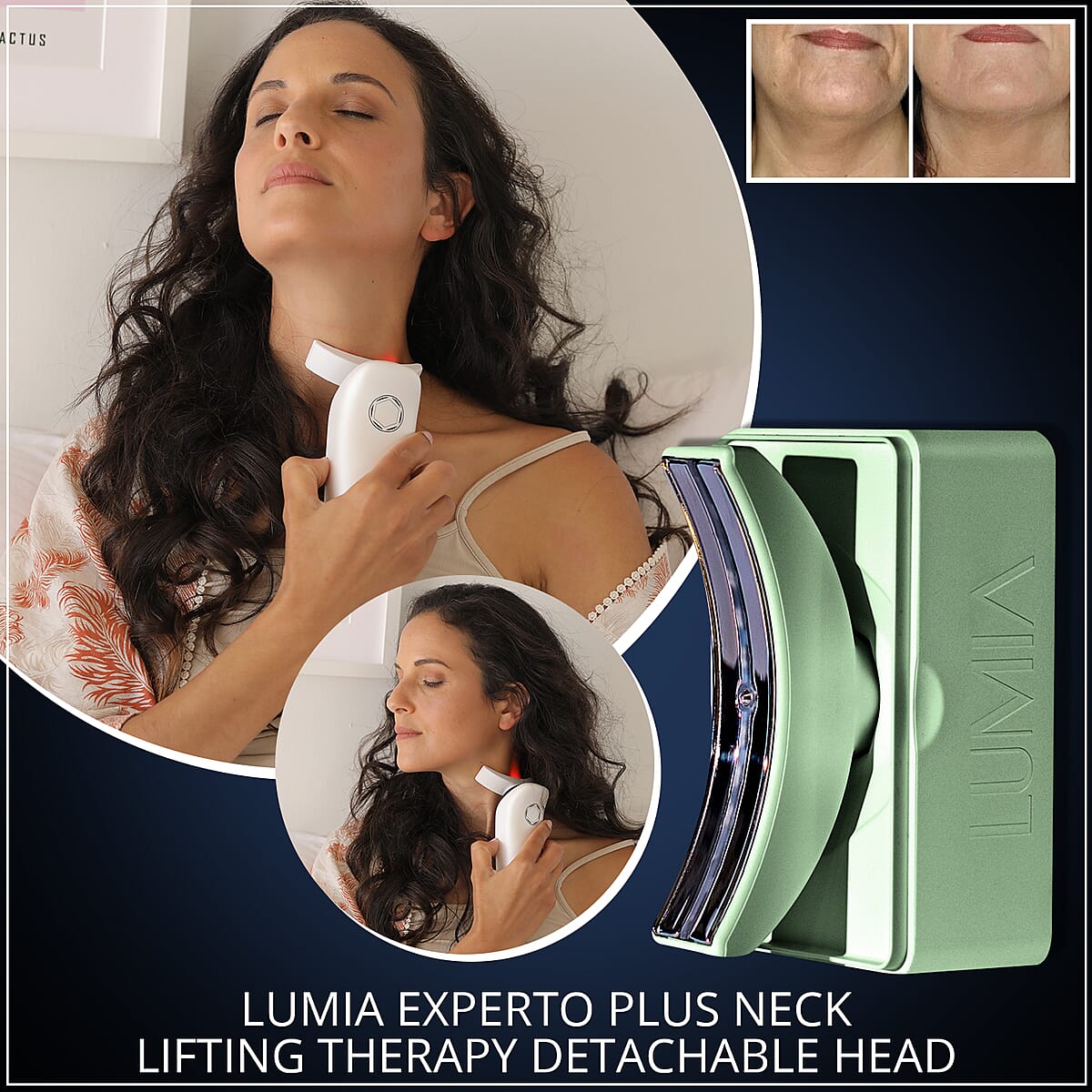 Lumia Experto Plus Neck Lifting Therapy Detachable Head in Mint image number 1