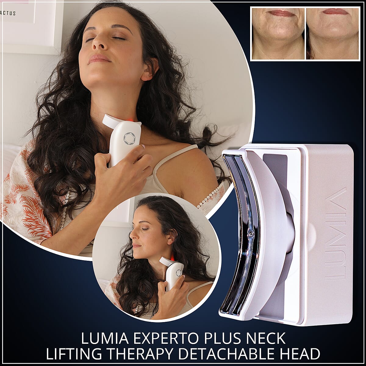 Lumia Experto Plus Neck Lifting Therapy Detachable Head in White image number 1