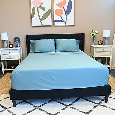 Master Suite Green Sea 500TC 100% Cotton Sheet Set -Queen | Bedsheet Set | Bed Cover Set | Bedding Set | Bedspread