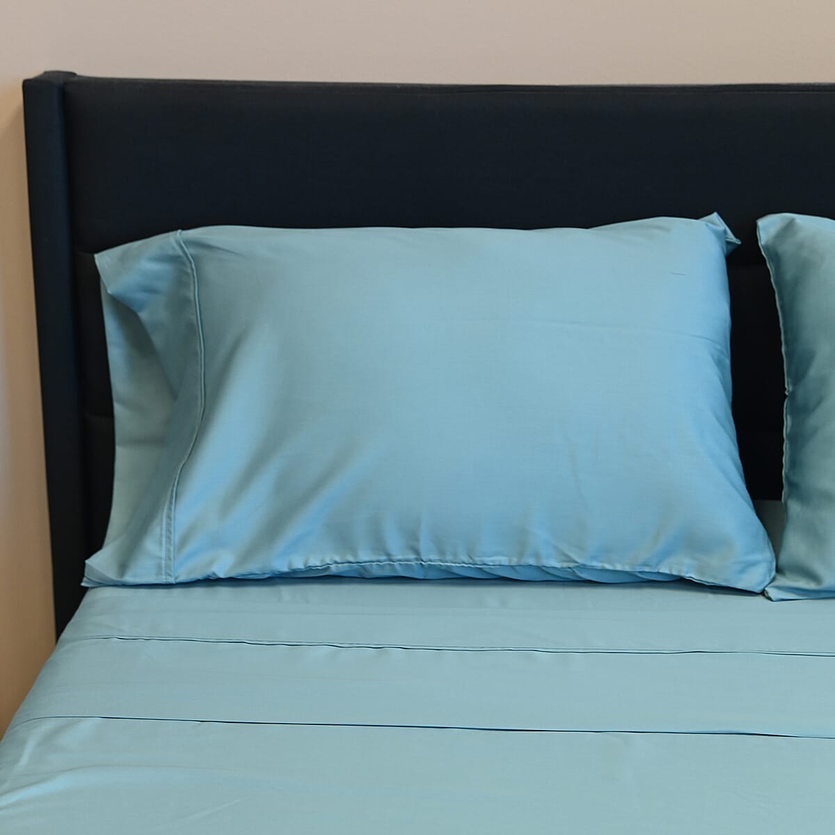 Master Suite Green Sea 500TC 100% Cotton Sheet Set -Queen | Bedsheet Set | Bed Cover Set | Bedding Set | Bedspread image number 2