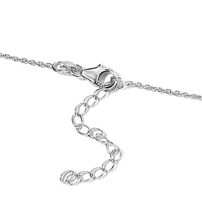 Watermelon Quartz (Triplet) and Multi Gemstone Necklace 18 Inches in Platinum Over Sterling Silver 29.00 ctw