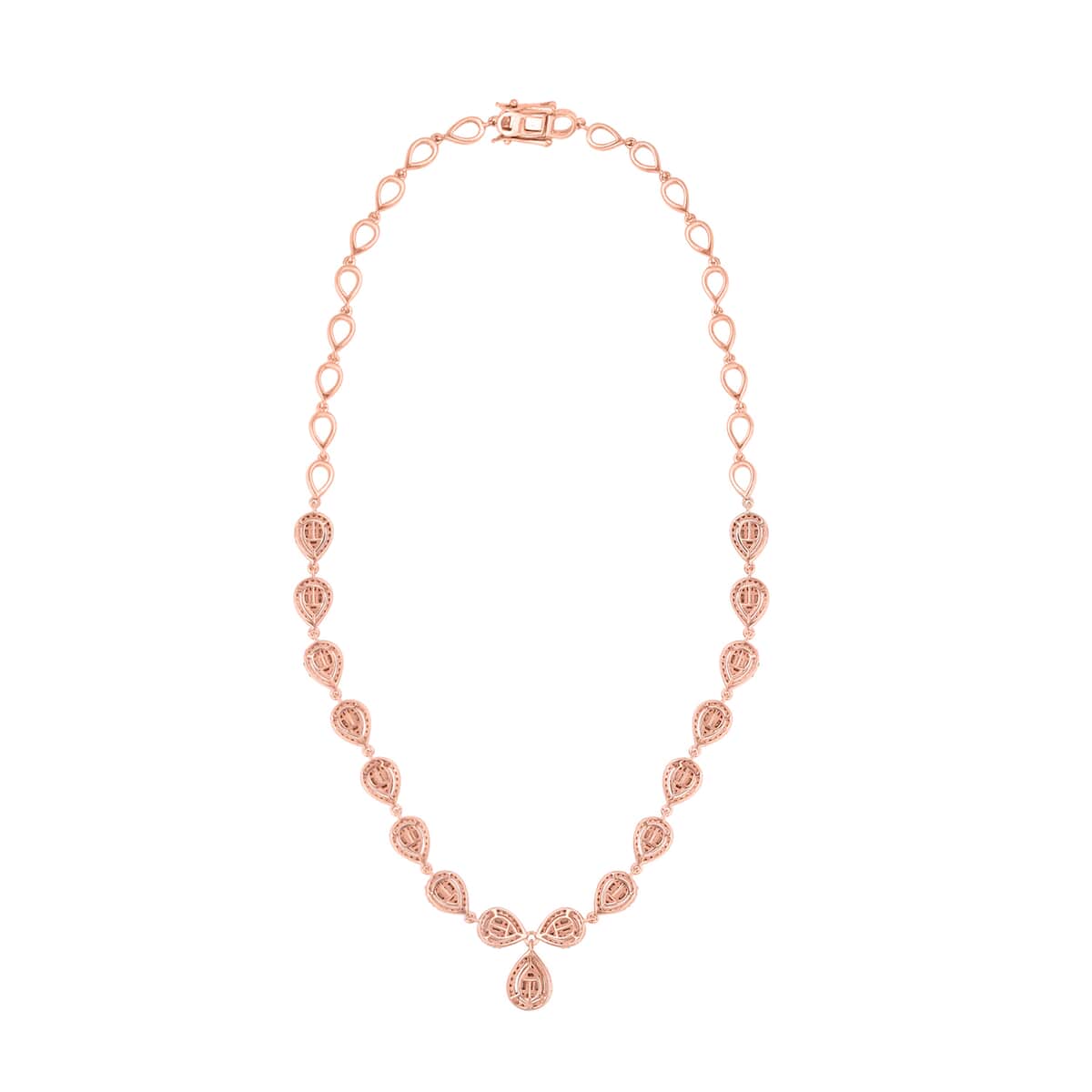 Natural Champagne Diamond Necklace 16 Inches in Vermeil Rose Gold Over Sterling Silver 4.00 ctw (Del. 7-10 Days) image number 1