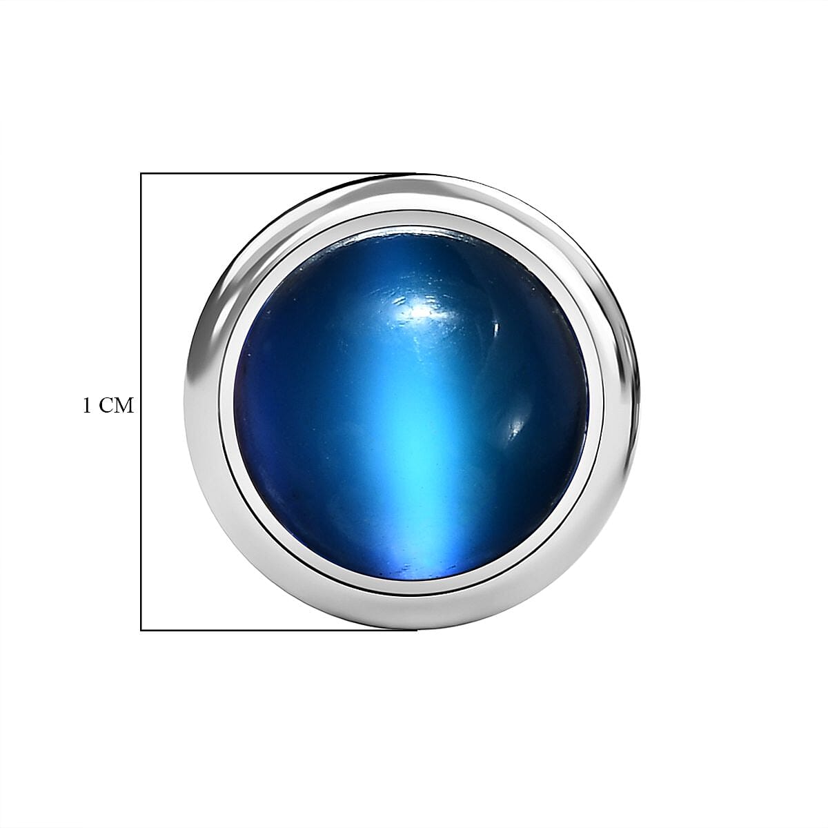 Aurora Moonstone 3.00 ctw Earrings in Platinum Over Sterling Silver