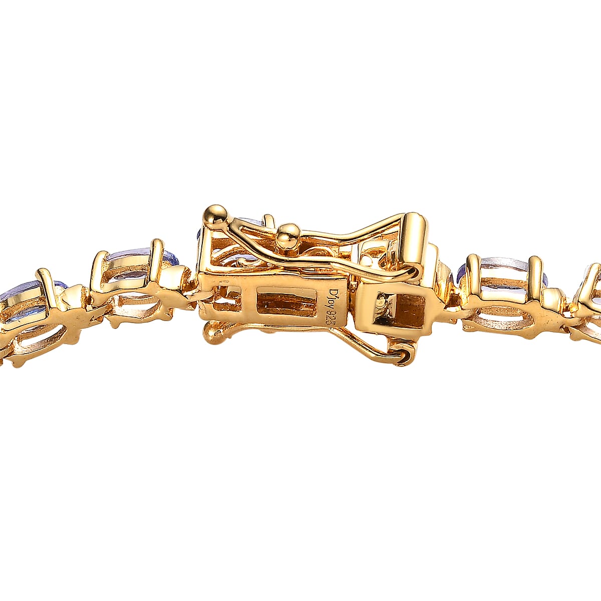 Premium Tanzanite Tennis Bracelet in Vermeil Yellow Gold Over Sterling Silver (6.50 In) 6.15 ctw image number 3
