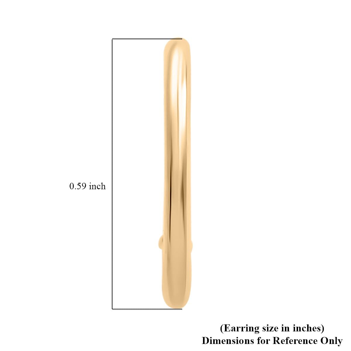 14K Yellow Gold Polished Sideways Heart Hoop Earrings image number 4