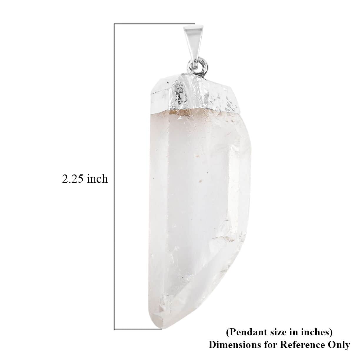 Quartzite Pendant in Silvertone 92.00 ctw image number 4