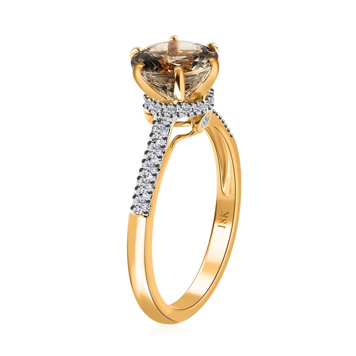 ILIANA AAA Turkizite and G-H SI Diamond 4.60 ctw Ring in 18K Yellow Gold (Size 7.0) image number 3