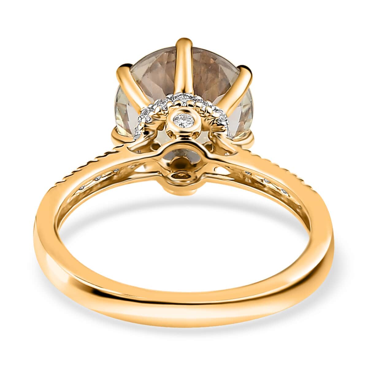 ILIANA AAA Turkizite and G-H SI Diamond 4.60 ctw Ring in 18K Yellow Gold (Size 7.0) image number 4