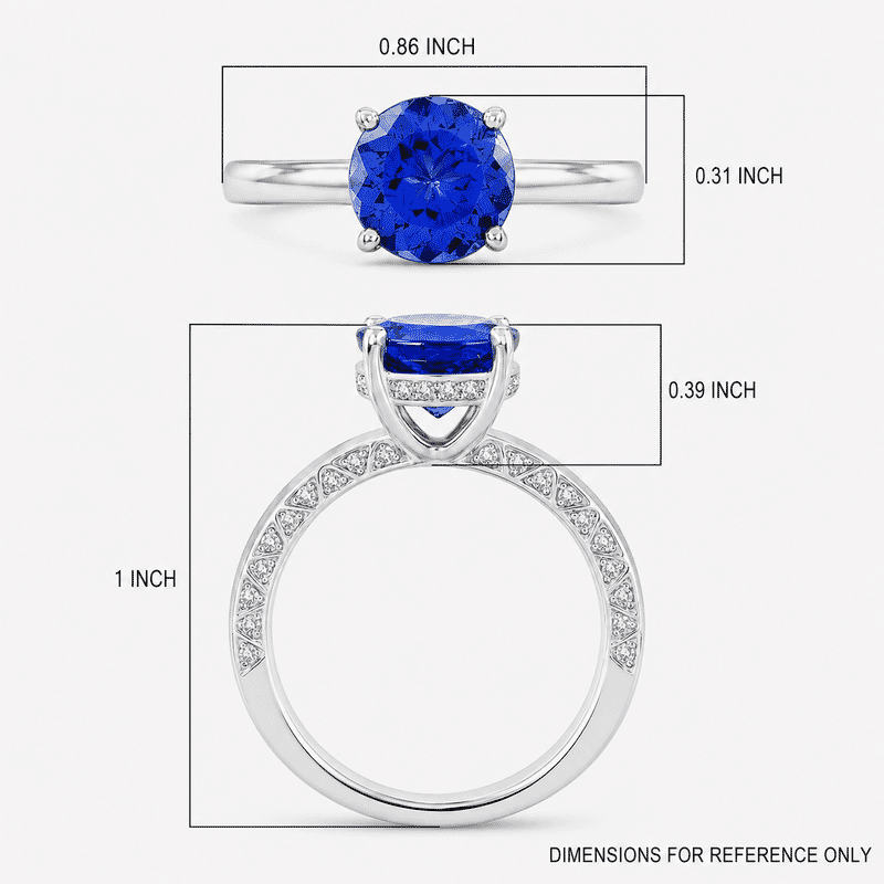 Certified & Appraised Rhapsody AAAA Tanzanite, Diamond Ring in 950 Platinum 2.50 ctw (Size 10.0)