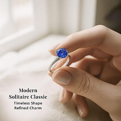 Rhapsody 950 Platinum AAAA Tanzanite Solitaire Ring (Size 10.0) 4.75 Grams 1.50 ctw